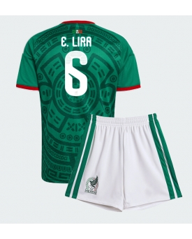 Billige Fotballdrakt Mexico Erik Lira #6 Replika Hjemmedraktsett Barn VM 2026 Kortermet (med bukser)